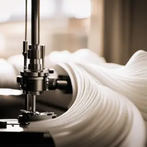 An image that showcases the process of creating ruffles and pleats using a sewing machine